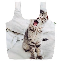 Laughing Kitten Full Print Recycle Bag (xxl) by Sparkle