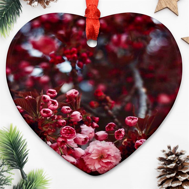 Red Floral Ornament (Heart)