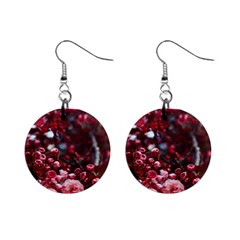 Red Floral Mini Button Earrings by Sparkle