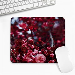 Red Floral Large Mousepads by Sparkle