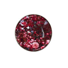 Red Floral Hat Clip Ball Marker (4 Pack) by Sparkle