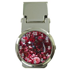 Red Floral Money Clip Watches by Sparkle