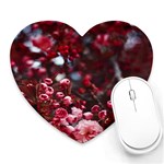 Red Floral Heart Mousepads Front