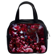 Red Floral Classic Handbag (two Sides) by Sparkle