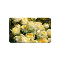 Yellow Roses Magnet (name Card) by Sparkle