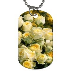 Yellow Roses Dog Tag (one Side) by Sparkle