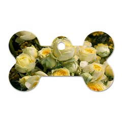 Yellow Roses Dog Tag Bone (two Sides) by Sparkle