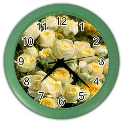 Yellow Roses Color Wall Clock by Sparkle