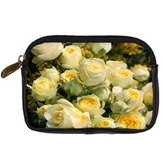 Yellow Roses Digital Camera Leather Case by Sparkle