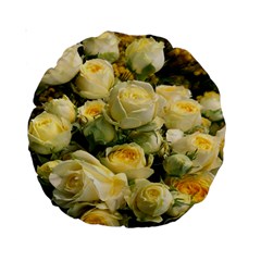 Yellow Roses Standard 15  Premium Round Cushions by Sparkle