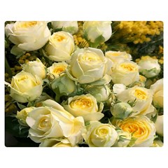 Yellow Roses Double Sided Flano Blanket (medium)  by Sparkle