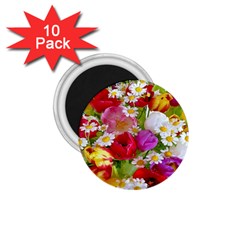 Beautiful Floral 1 75  Magnets (10 Pack)  by Sparkle