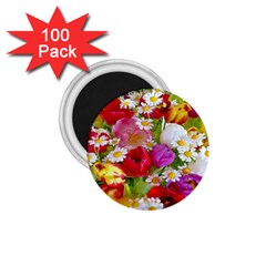 Beautiful Floral 1 75  Magnets (100 Pack)  by Sparkle