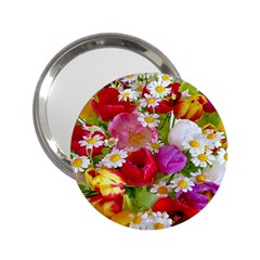 Beautiful Floral 2 25  Handbag Mirrors by Sparkle