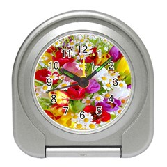 Beautiful Floral Travel Alarm Clock by Sparkle