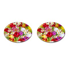 Beautiful Floral Cufflinks (oval)