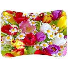 Beautiful Floral Velour Seat Head Rest Cushion