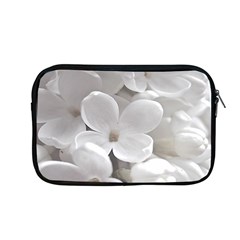 White Floral Apple Macbook Pro 13  Zipper Case by Sparkle