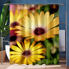 Yellow Flowers Shower Curtain 60  X 72  (medium)  by Sparkle