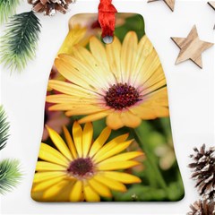 Yellow Flowers Ornament (bell) by Sparkle