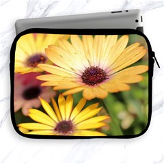 Yellow Flowers Apple Ipad 2/3/4 Zipper Cases by Sparkle