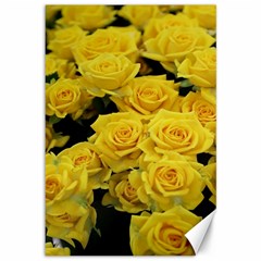 Yellow Roses Canvas 12  X 18  by Sparkle