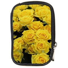 Yellow Roses Compact Camera Leather Case by Sparkle