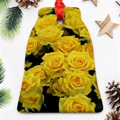 Yellow Roses Bell Ornament (two Sides) by Sparkle