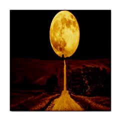 Moon Road Tile Coaster by Sparkle