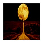 Moon Road Tile Coaster Front