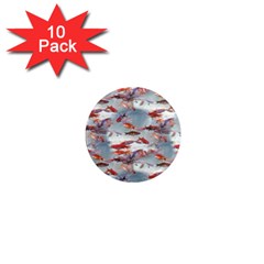 Golden Fishes 1  Mini Magnet (10 pack) 