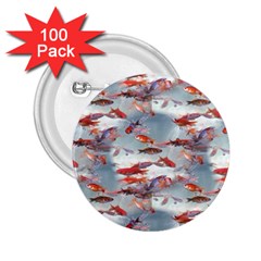 Golden Fishes 2.25  Buttons (100 pack) 