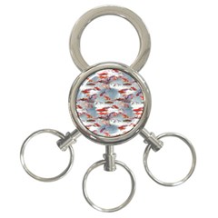 Golden Fishes 3-Ring Key Chain