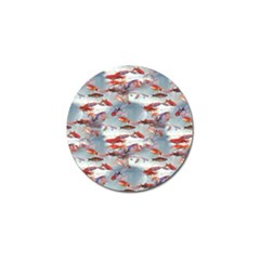 Golden Fishes Golf Ball Marker