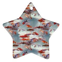 Golden Fishes Star Ornament (Two Sides)