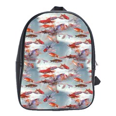 Golden Fishes School Bag (large) by Sparkle