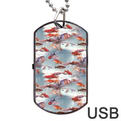 Golden Fishes Dog Tag USB Flash (Two Sides)