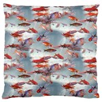 Golden Fishes Large Cushion Case (One Side) Front