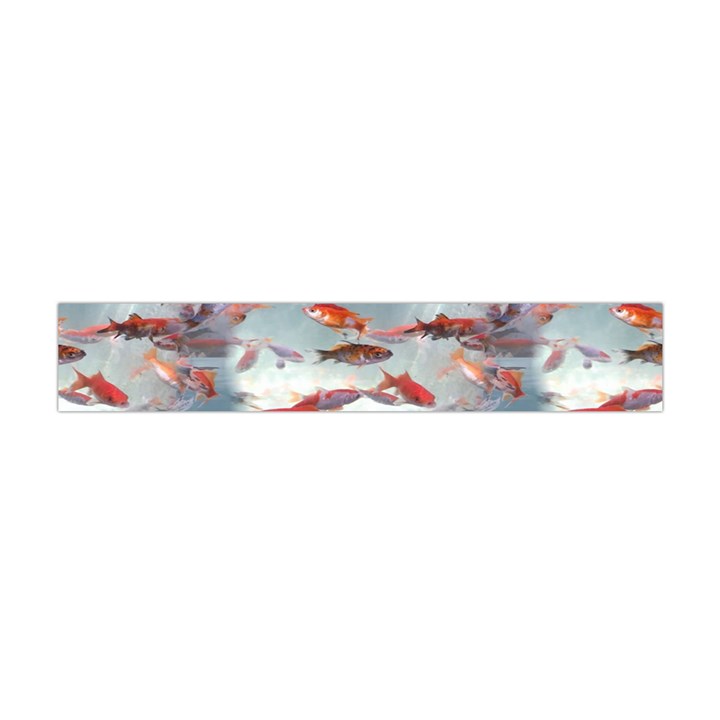 Golden Fishes Flano Scarf (Mini)