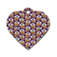 Eyes Cups Dog Tag Heart (one Side) by Sparkle