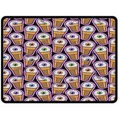 Eyes Cups Fleece Blanket (large)  by Sparkle