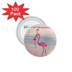 Flamingos Beach 1 75  Buttons (100 Pack)  by Sparkle