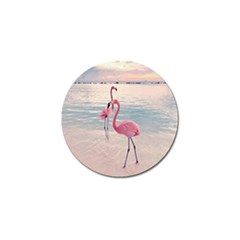 Flamingos Beach Golf Ball Marker (4 Pack) by Sparkle