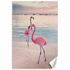 Flamingos Beach Canvas 24  X 36  by Sparkle