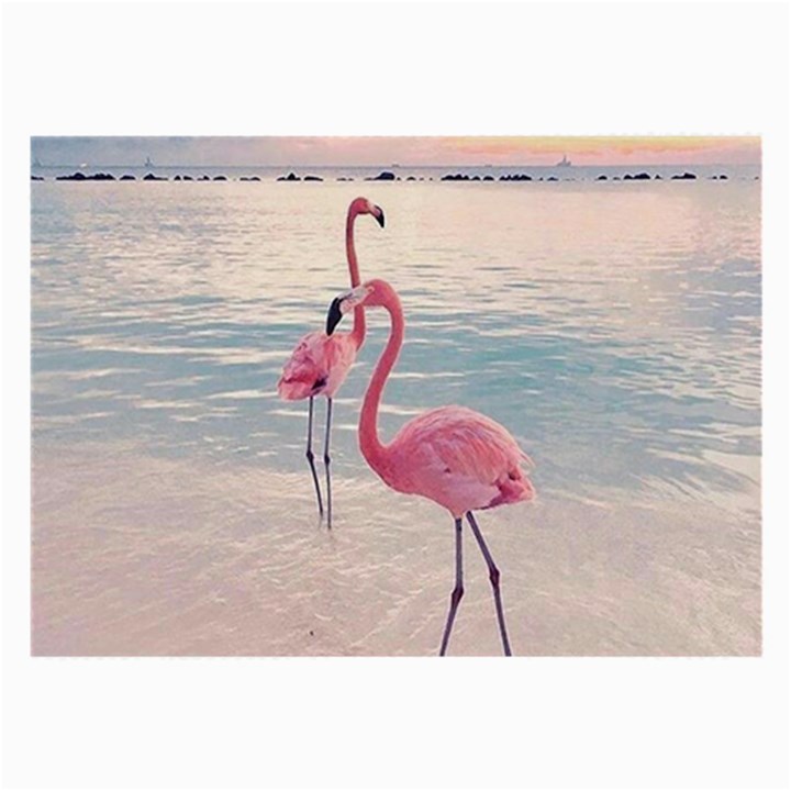 Flamingos Beach Large Glasses Cloth