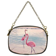 Flamingos Beach Chain Purse (one Side) by Sparkle