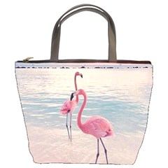 Flamingos Beach Bucket Bag by Sparkle