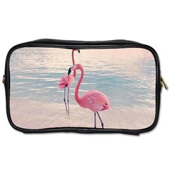 Flamingos Beach Toiletries Bag (one Side) by Sparkle