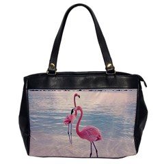 Flamingos Beach Oversize Office Handbag by Sparkle