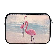 Flamingos Beach Apple Macbook Pro 17  Zipper Case by Sparkle